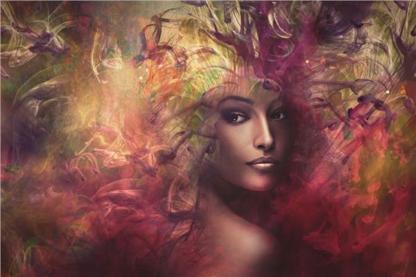 Sanatsal Güzellik Salonu Kadın Kuaförü Duvar Kağıdı